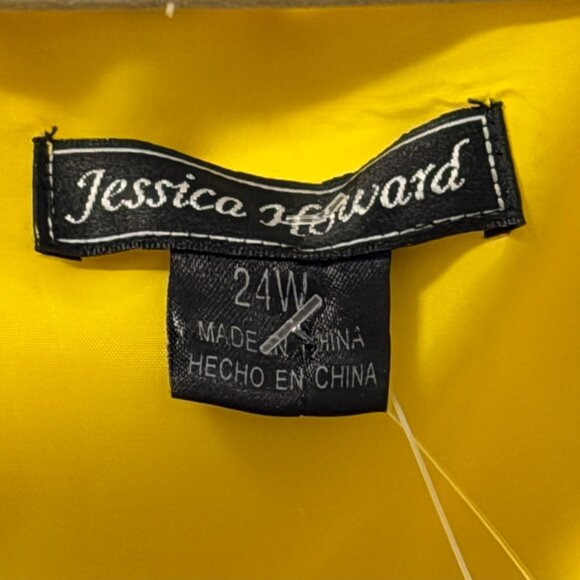 Jessica Howard Yellow & White Floral Sleeveless Dress Sz 24W Dress - Picture 2 of 12